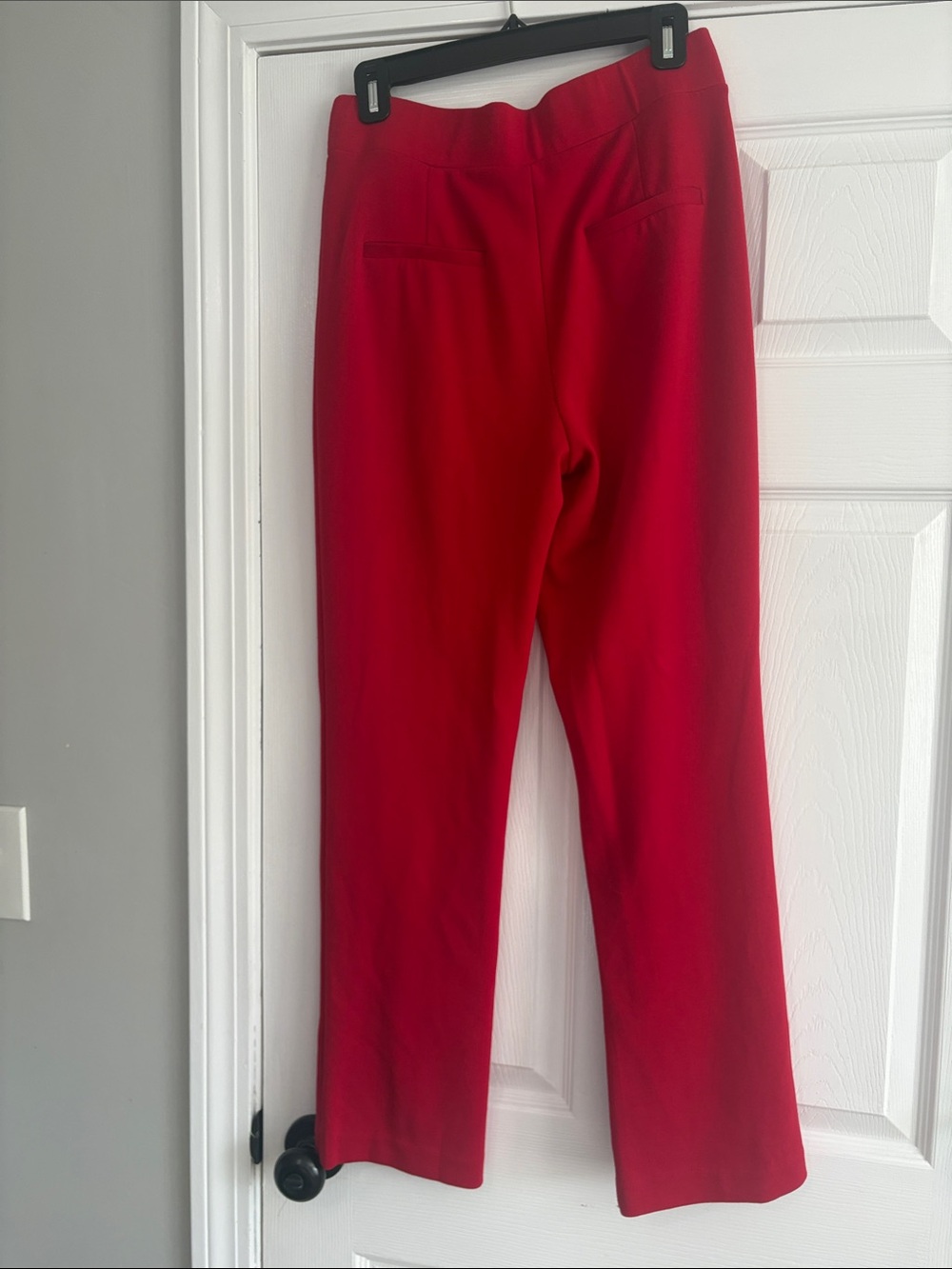 Red Straight-Leg Pants - Picture 3 of 4